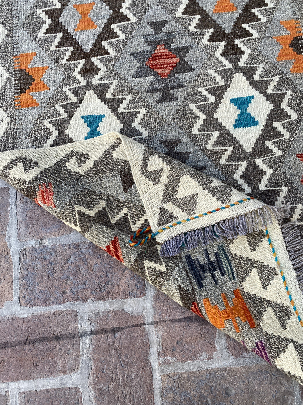 Handmade Flat Weave  Kilim Hallway Runner Rug |298 CM x 88 CM KA#34