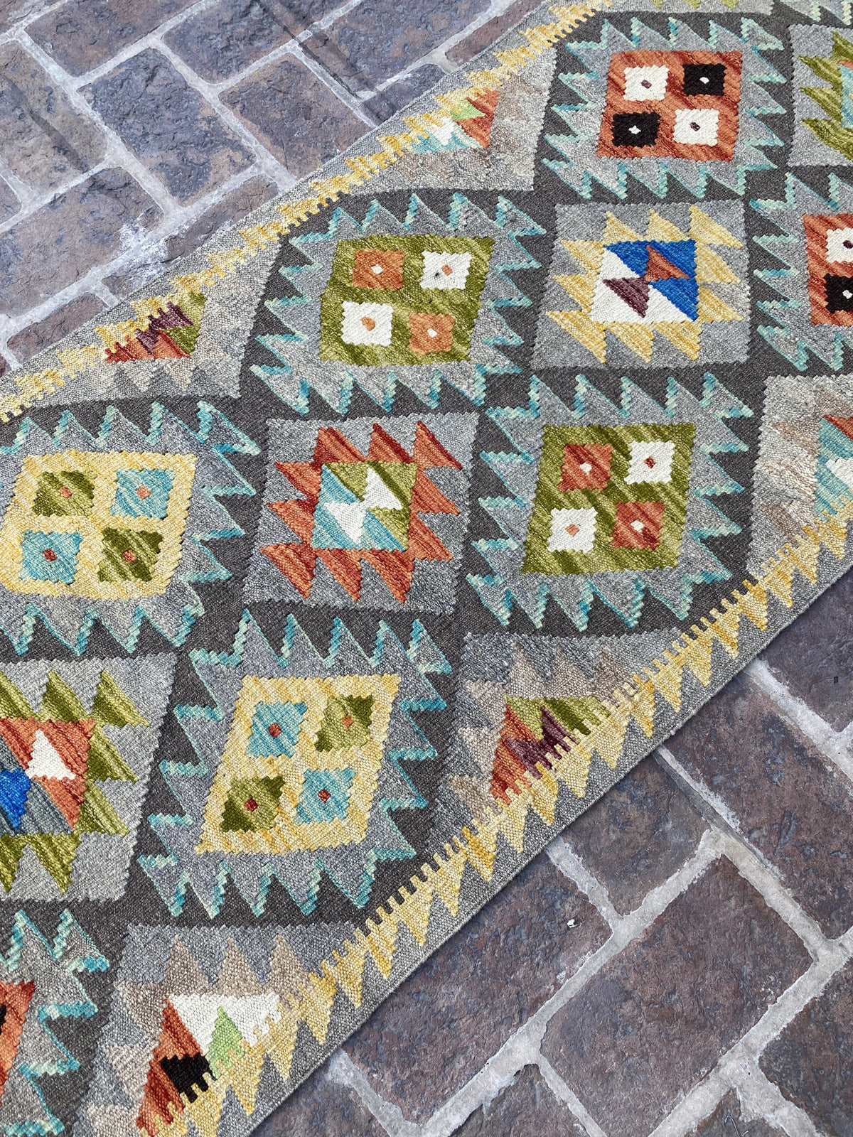Handmade Flat Weave  Kilim Hallway Runner Rug |310 CM x 80 CM KA#32