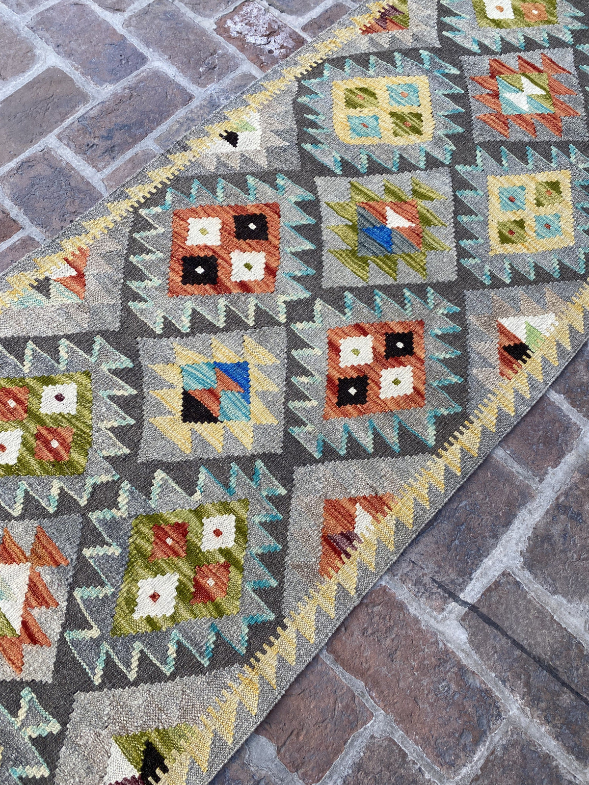 Handmade Flat Weave  Kilim Hallway Runner Rug |310 CM x 80 CM KA#32
