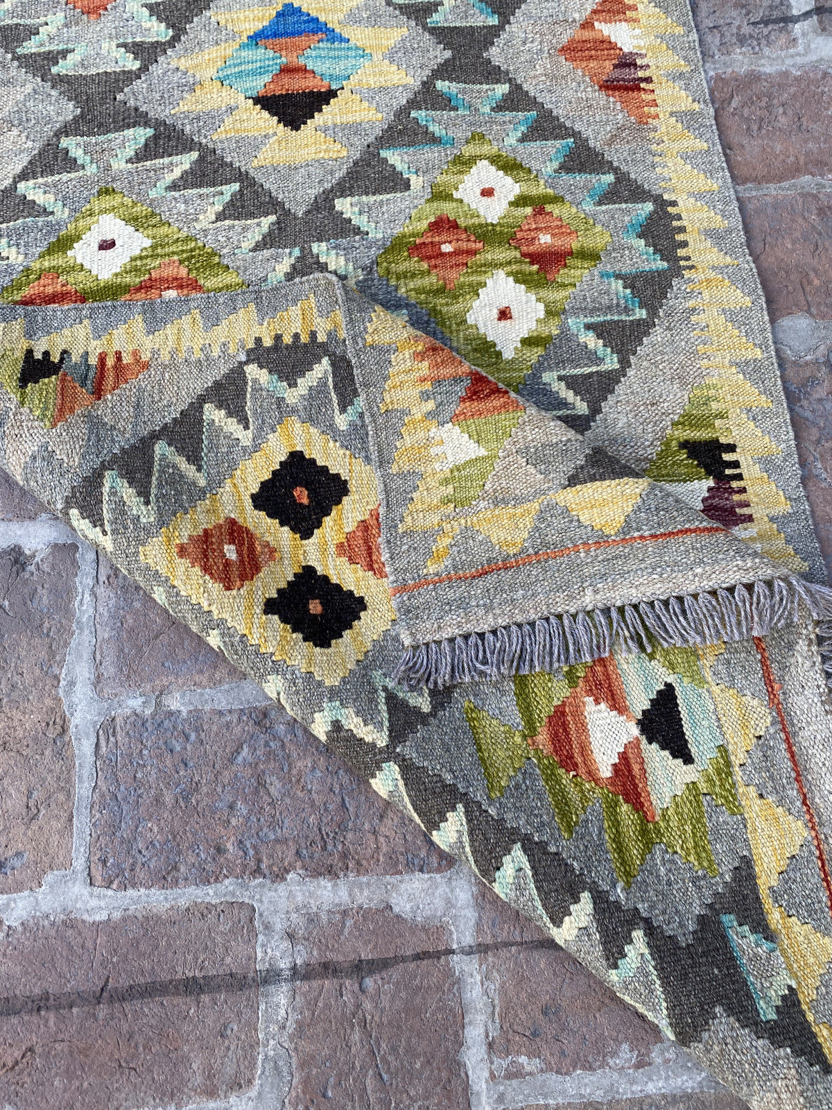Handmade Flat Weave  Kilim Hallway Runner Rug |310 CM x 80 CM KA#32