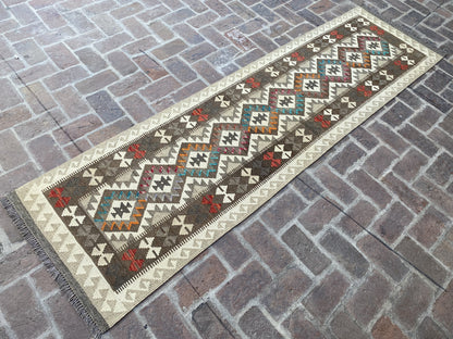 Handmade Flat Weave  Kilim Hallway Runner Rug |295 CM x 82 CM KA#30