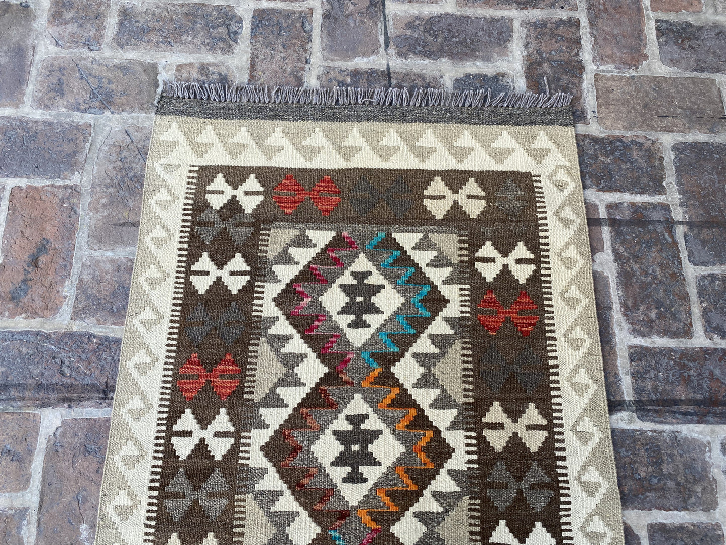 Handmade Flat Weave  Kilim Hallway Runner Rug |295 CM x 82 CM KA#30