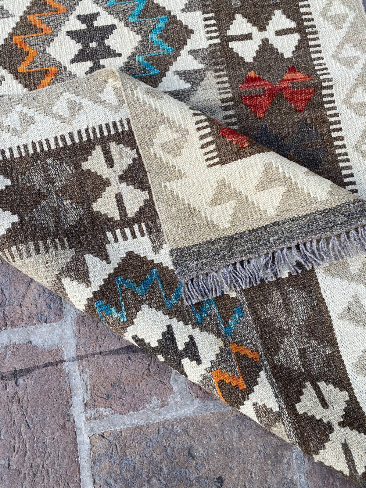Handmade Flat Weave  Kilim Hallway Runner Rug |295 CM x 82 CM KA#30