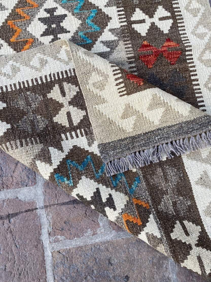 Handmade Flat Weave  Kilim Hallway Runner Rug |295 CM x 82 CM KA#30