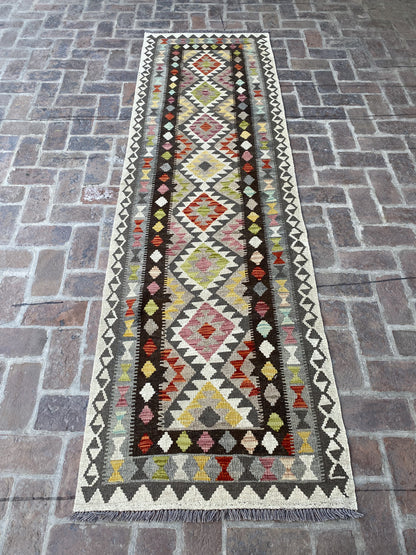 Handmade Flat Weave  Kilim Hallway Runner Rug |306 CM x 91 CM KA#23