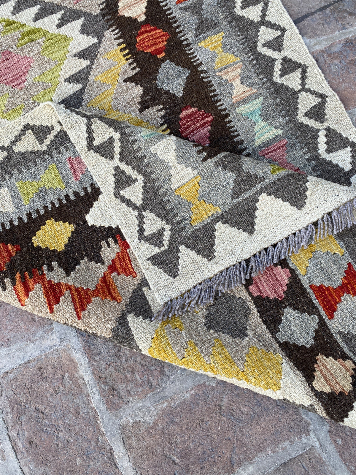 Handmade Flat Weave  Kilim Hallway Runner Rug |306 CM x 91 CM KA#23