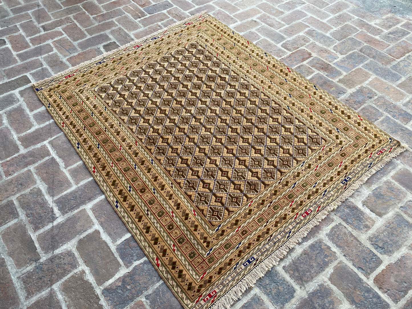 Hand Woven Meshwani Rugs | 181 CM x 152 CM KA#317