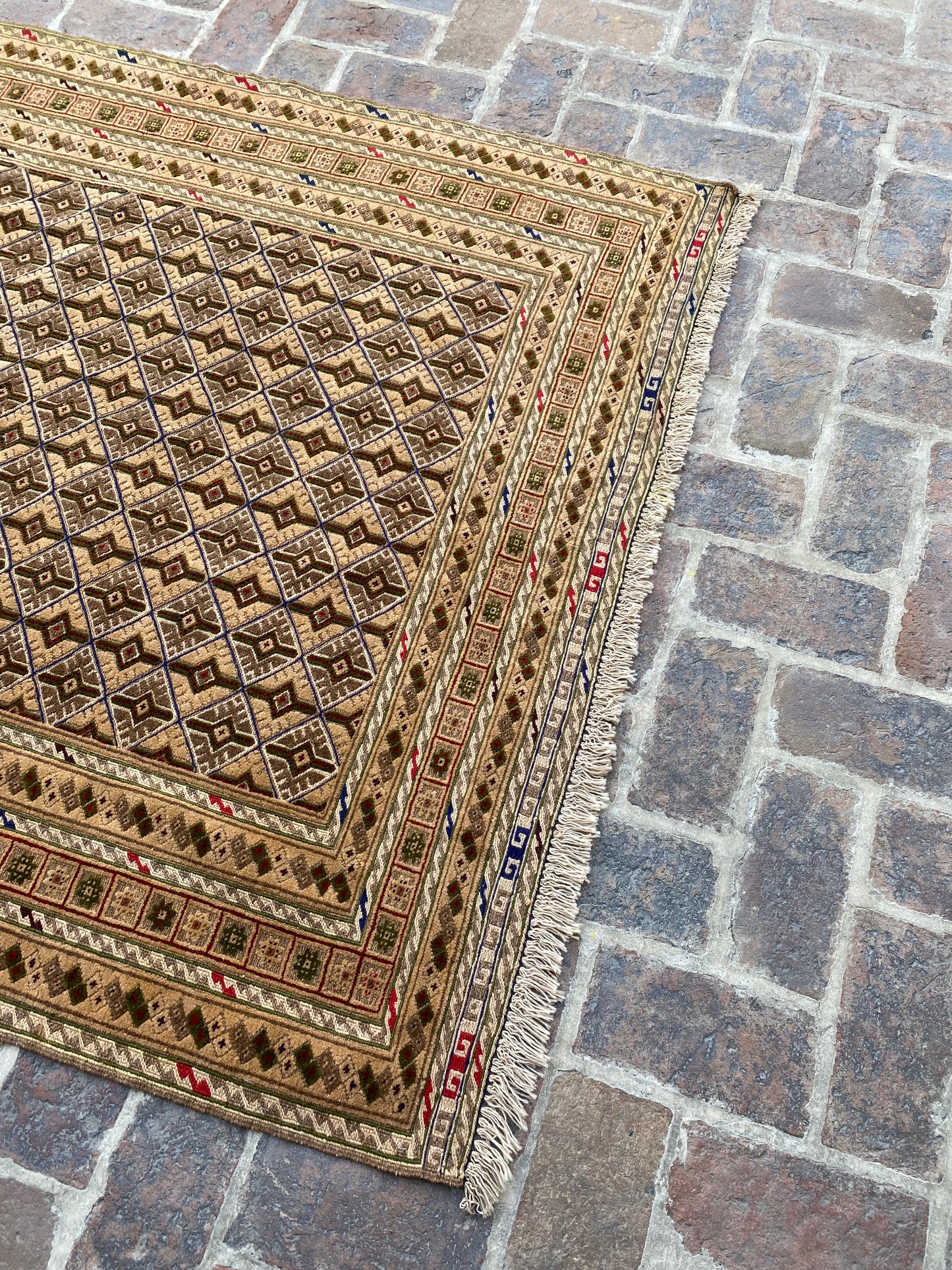 Hand Woven Meshwani Rugs | 181 CM x 152 CM KA#317