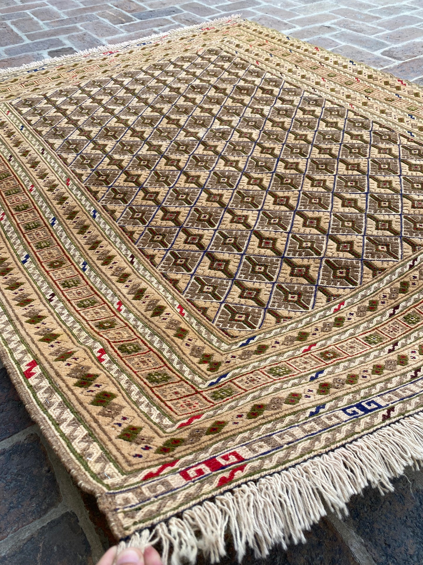 Hand Woven Meshwani Rugs | 181 CM x 152 CM KA#317