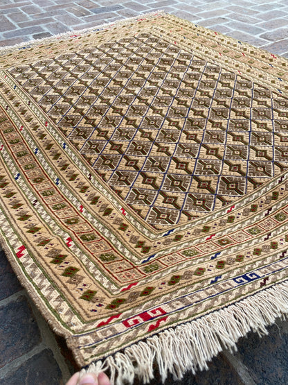 Hand Woven Meshwani Rugs | 181 CM x 152 CM KA#317
