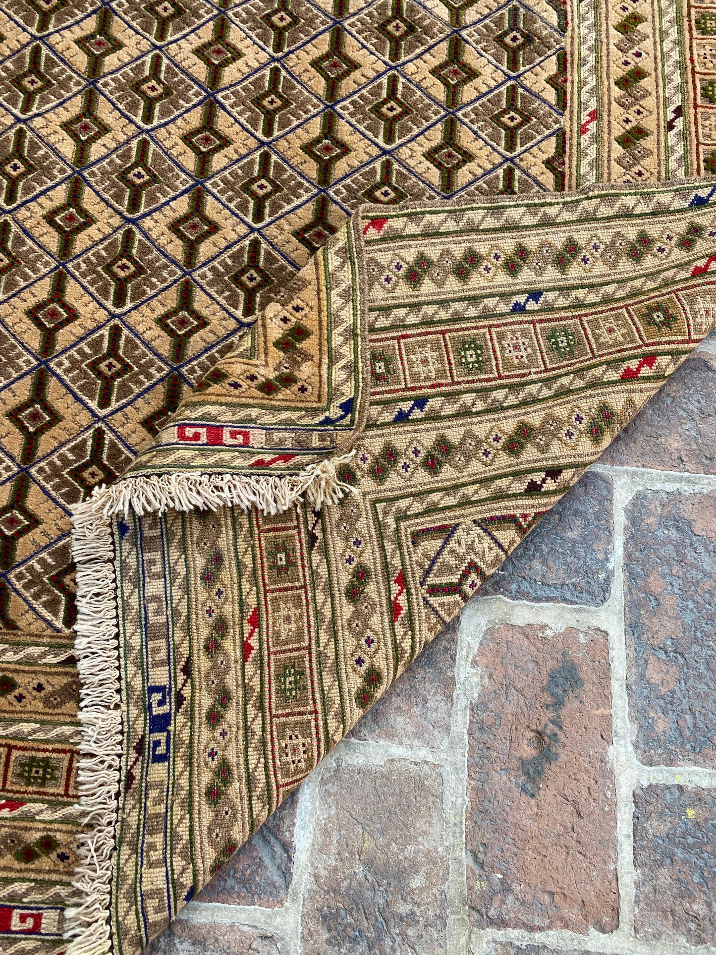 Hand Woven Meshwani Rugs | 181 CM x 152 CM KA#317