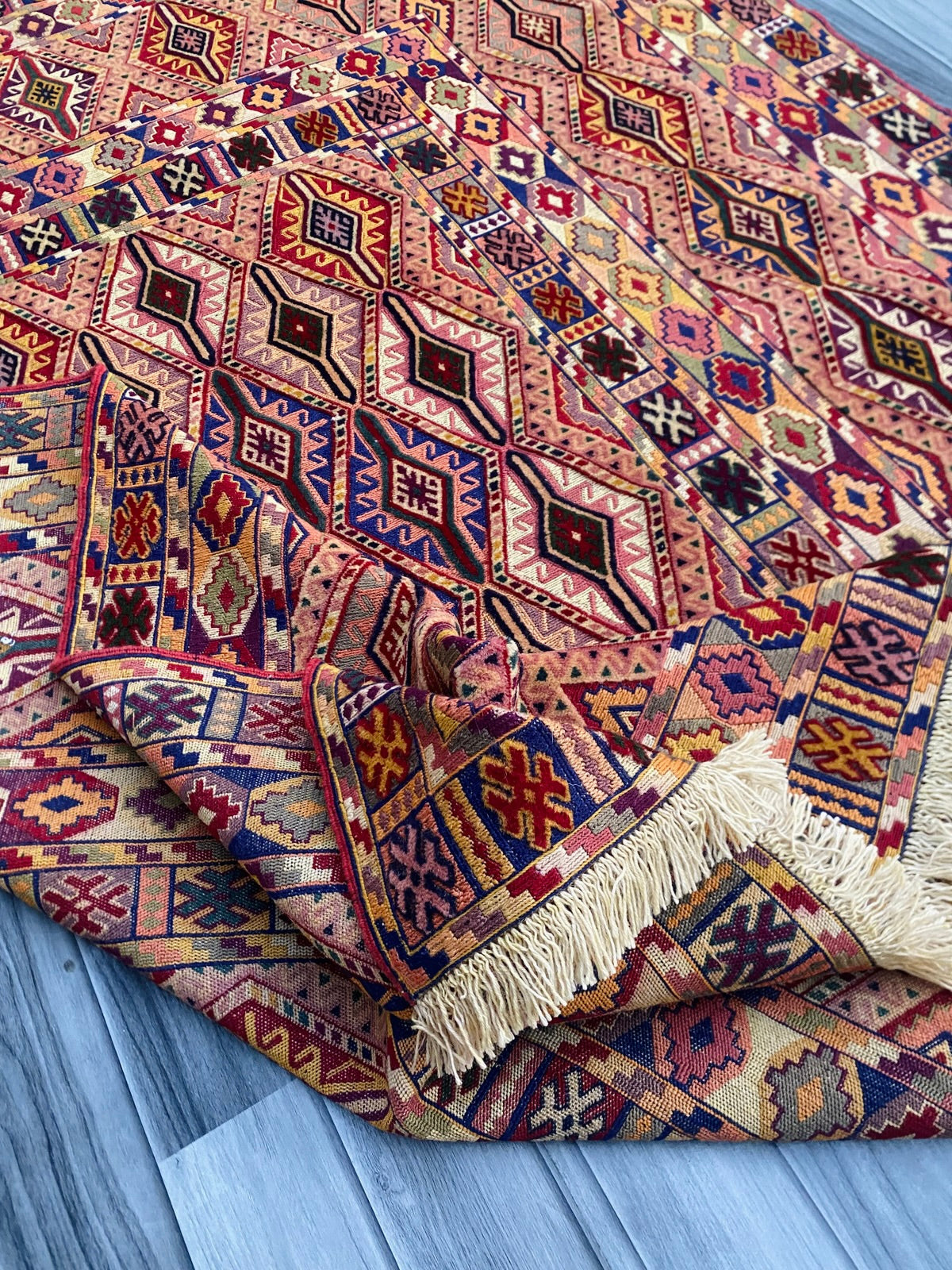 Handmade Afghan Fine Quality Meshwani Rug 190 CM x 150 CM SK #1373