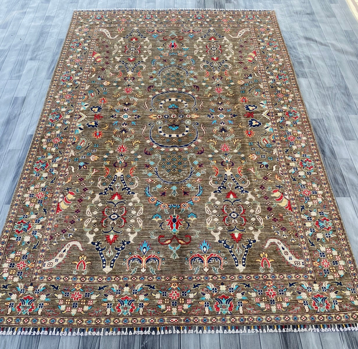Handmade Afghan Chobi Wool Rug 300 CM x 203 CM ( SS#35 )