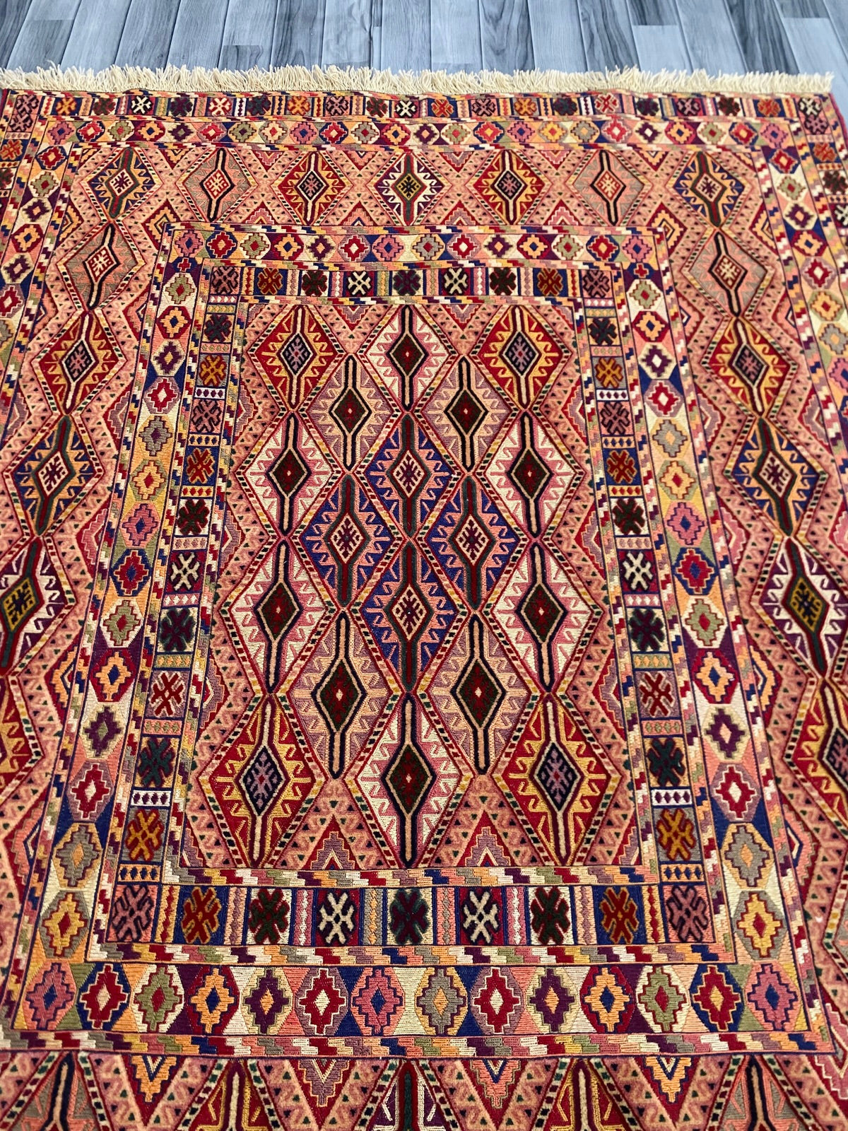 Handmade Afghan Fine Quality Meshwani Rug 190 CM x 150 CM ( SK #1373 )