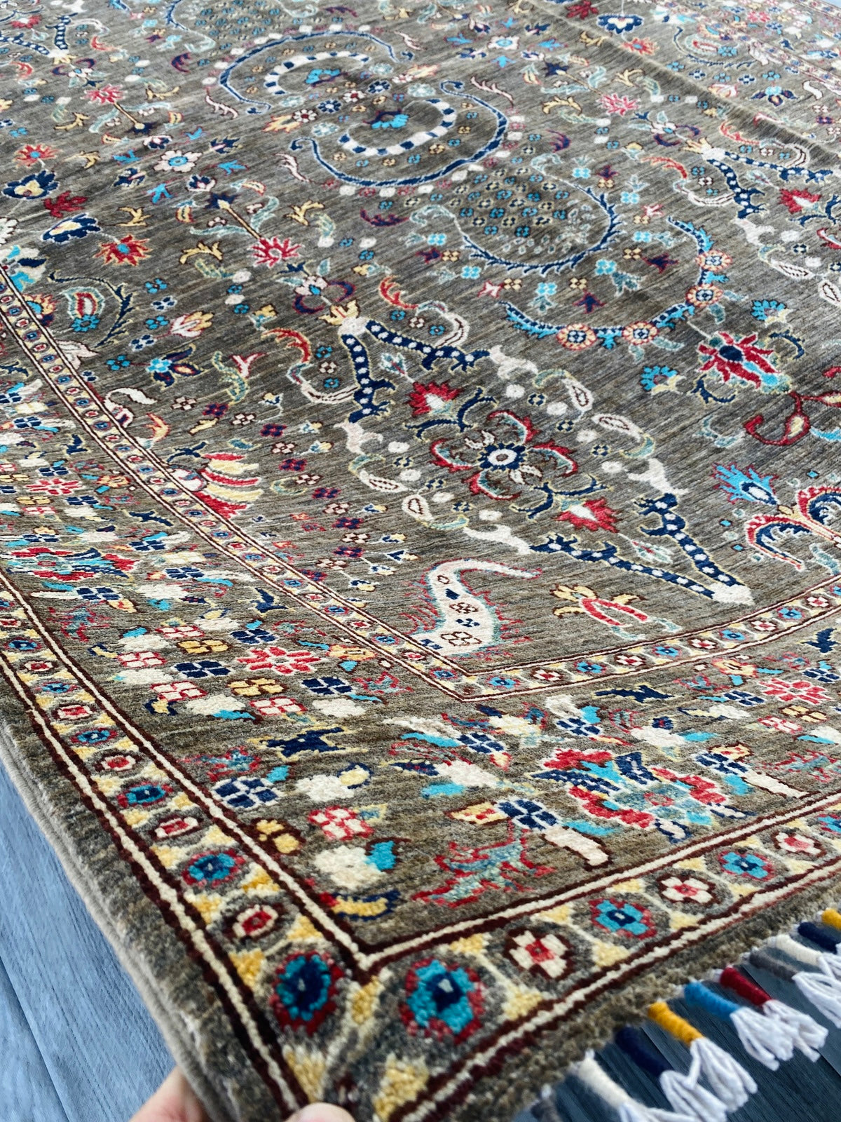 Handmade Afghan Chobi Wool Rug 300 CM x 203 CM ( SS#35 )