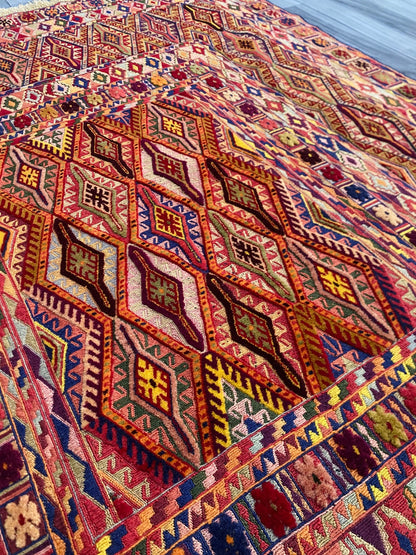 Handmade Fine Quality Meshwani Rug 196 CM x 150 CM SK#1372