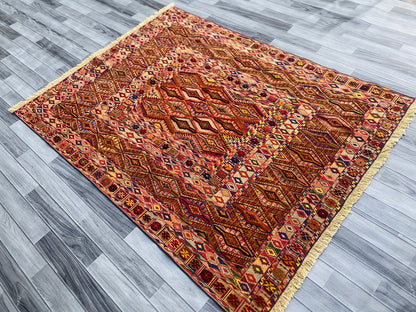 Handmade Fine Quality Meshwani Rug 196 CM x 150 CM SK#1372