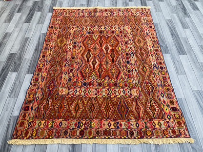 Handmade Fine Quality Meshwani Rug 196 CM x 150 CM SK#1372