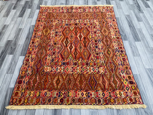 Handmade Fine Quality Meshwani Rug 196 CM x 150 CM SK#1372