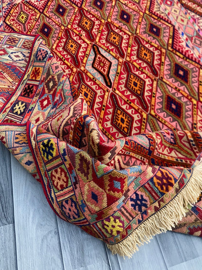 Handmade Fine Quality Meshwani Rug 197 CM x 145 CM ( SK#1371 )