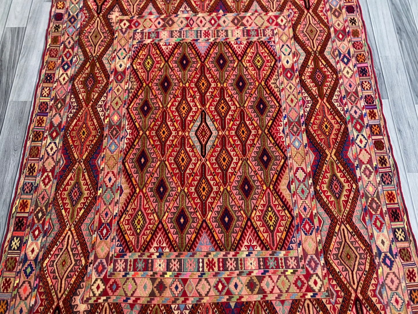 Handmade Fine Quality Meshwani Rug 197 CM x 145 CM ( SK#1371 )