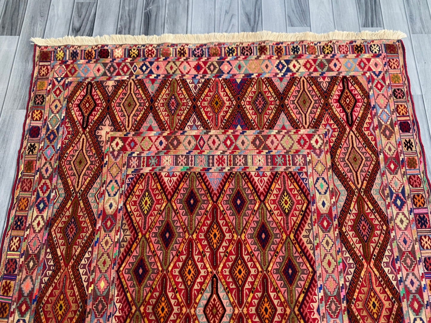 Handmade Fine Quality Meshwani Rug 197 CM x 145 CM ( SK#1371 )