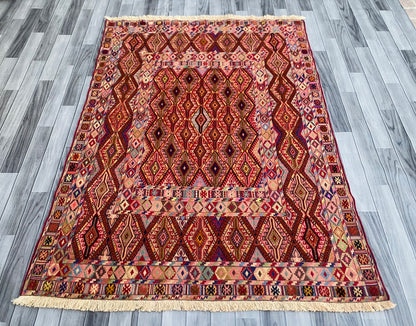 Handmade Fine Quality Meshwani Rug 197 CM x 145 CM ( SK#1371 )
