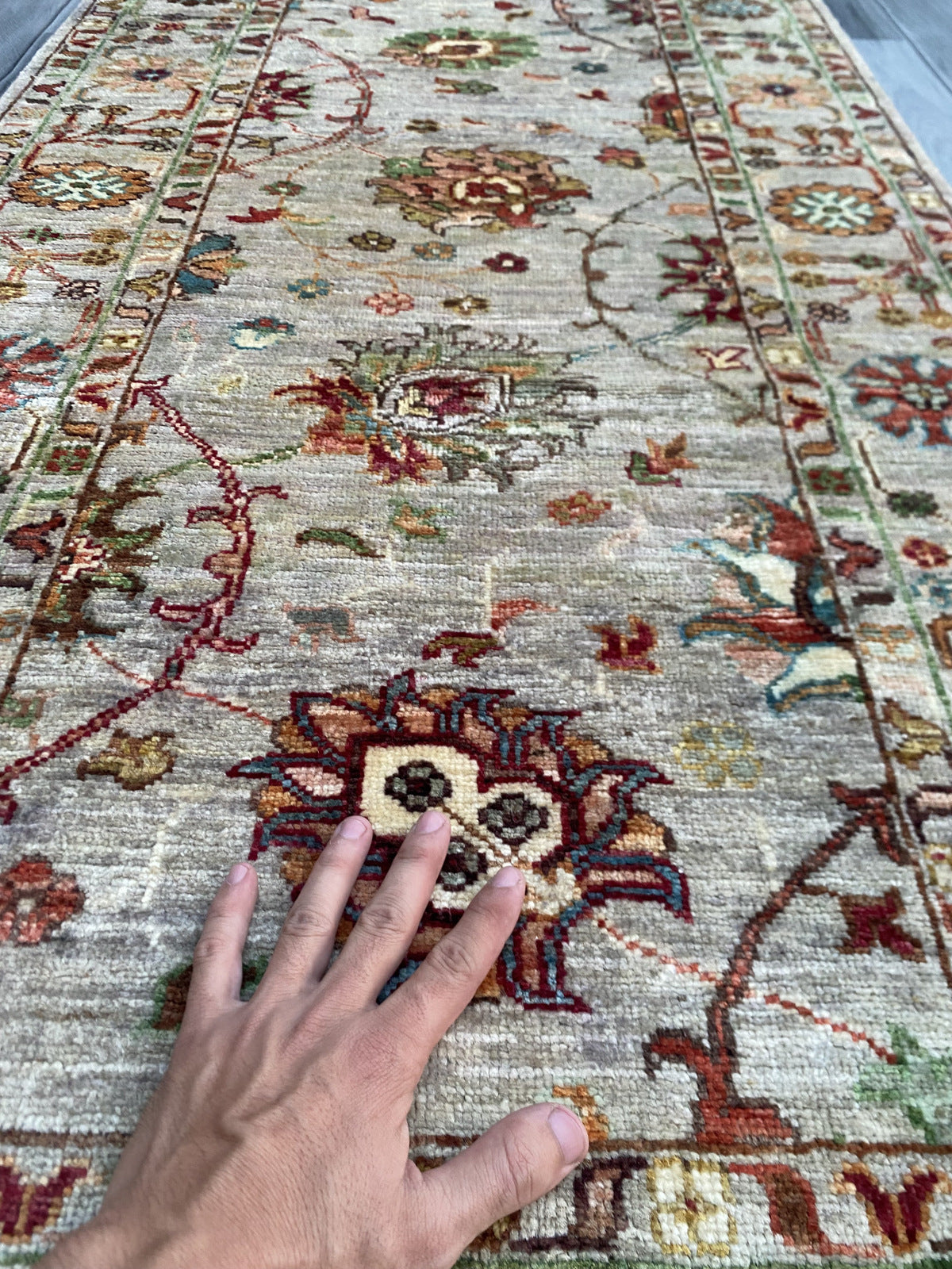 Hand Knotted  Chobi Hallway Runner Rug | 257 CM x 79 CM SK#1369