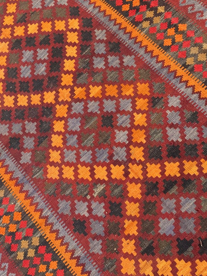 Handmade Afghan Traditional Old Kilim Rug 292 CM x  200 CM ( SS# 122 )