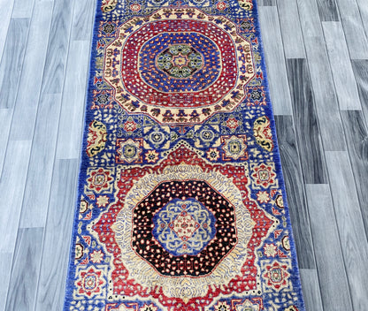 Handmade Afghan Chobi Hallway Runner Rug 296 CM x 78 CM ( SS#33 )