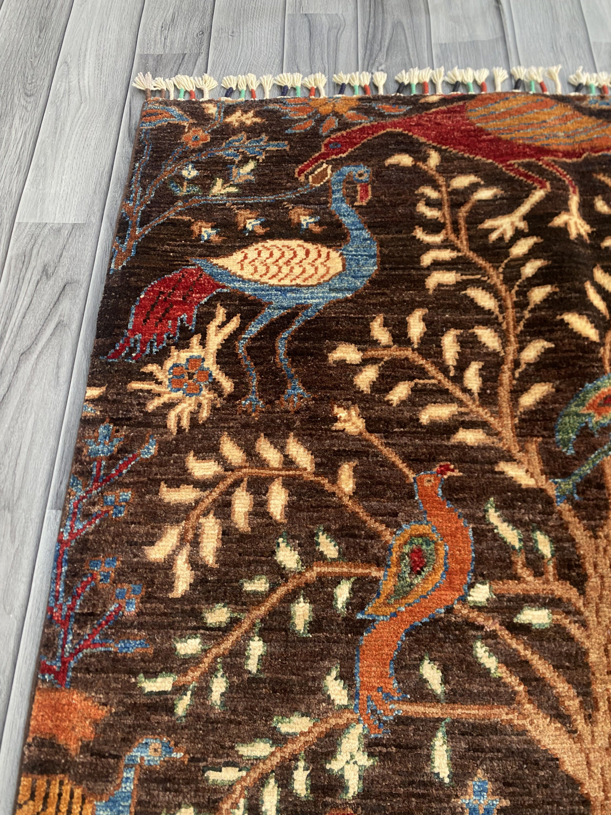 Handmade Chobi Pictorial Wool Rug 157 CM x 104 CM  SK#1365