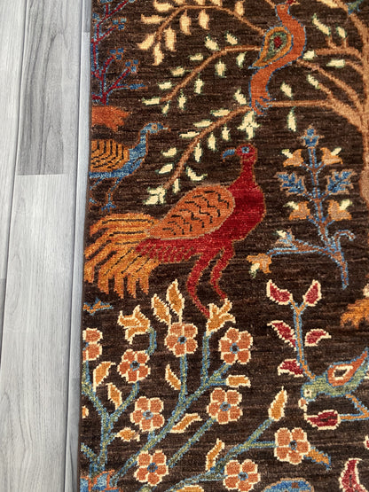 Handmade Chobi Pictorial Wool Rug 157 CM x 104 CM ( SK#1365 )