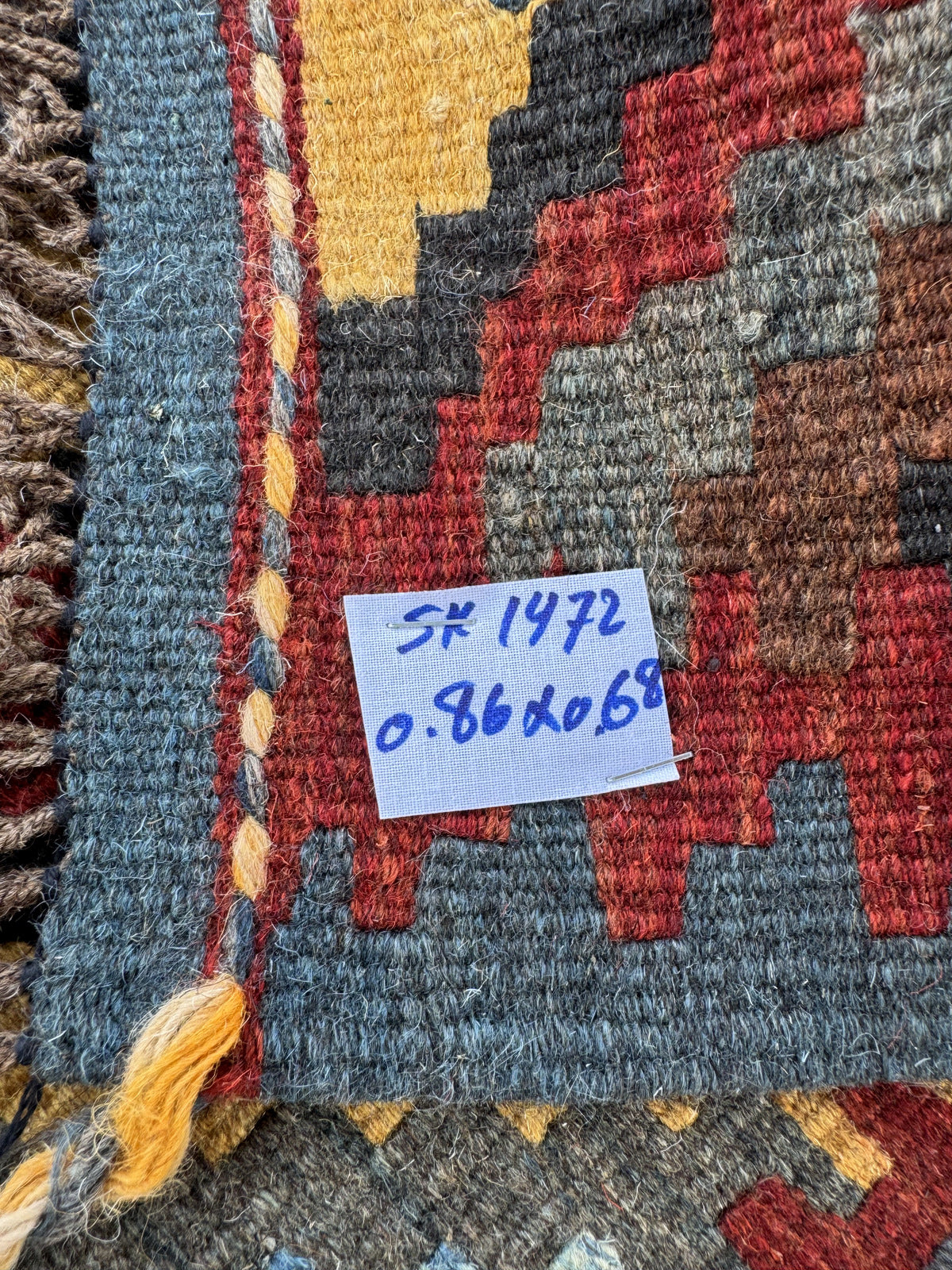 Handmade Afghan Kilim Rug 86 CM x 68 CM Sk#1472
