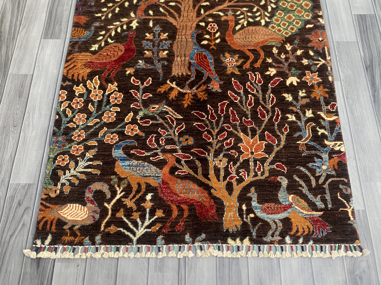 Handmade Chobi Pictorial Wool Rug 157 CM x 104 CM  SK#1365