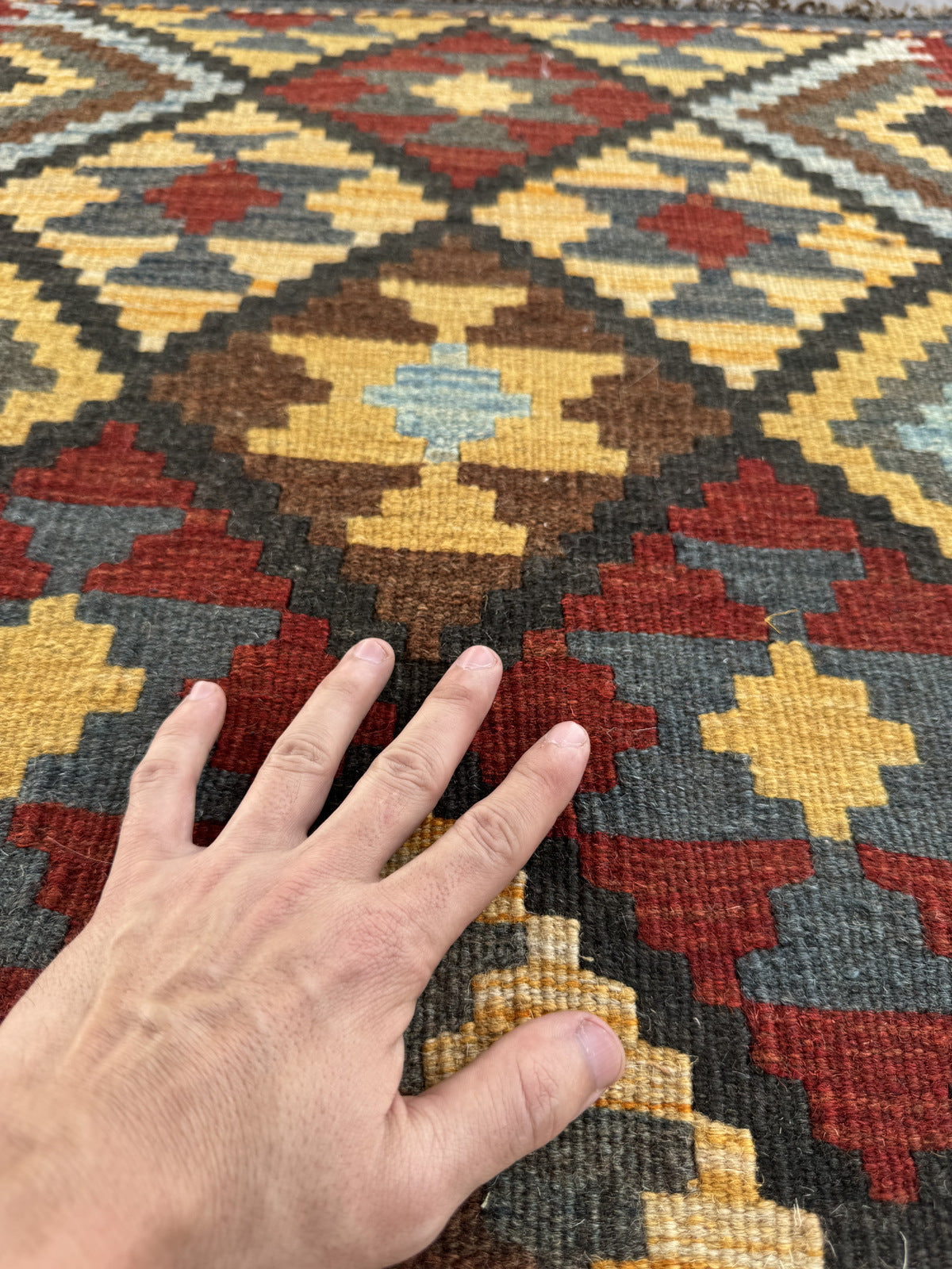 Handmade Afghan Kilim Rug 86 CM x 68 CM Sk#1472