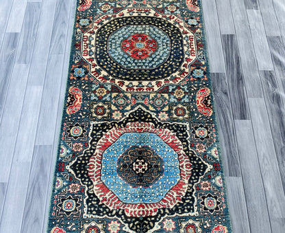 Handmade Afghan Chobi Hallway Runner Rug 300 CM x 85 CM ( SS#34 )