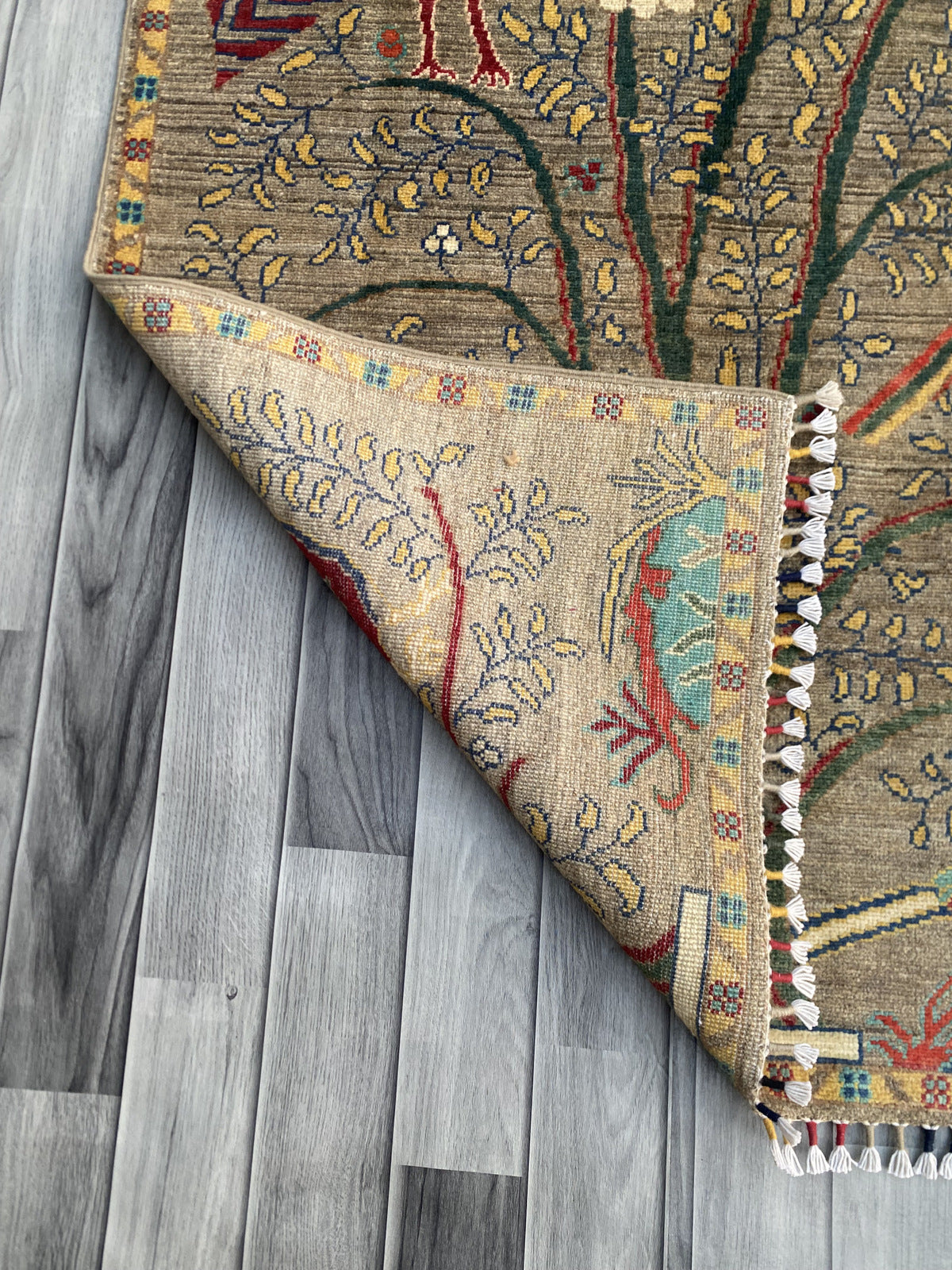 Handmade Chobi Pictorial Wool Rug   148 CM x 98 CM  SK#1364