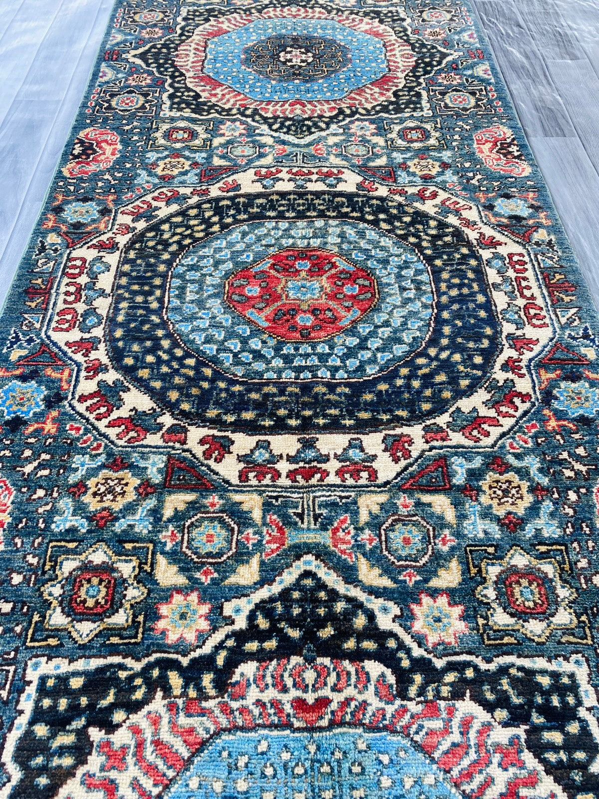 Handmade Afghan Chobi Hallway Runner Rug 300 CM x 85 CM ( SS#34 )