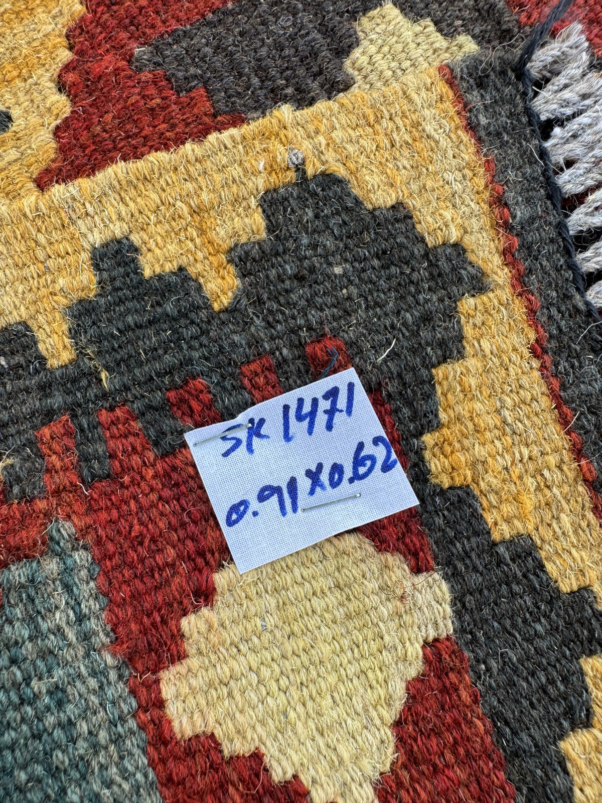 Handmade Afghan Kilim Rug 91 CM x 62 CM Sk#1471