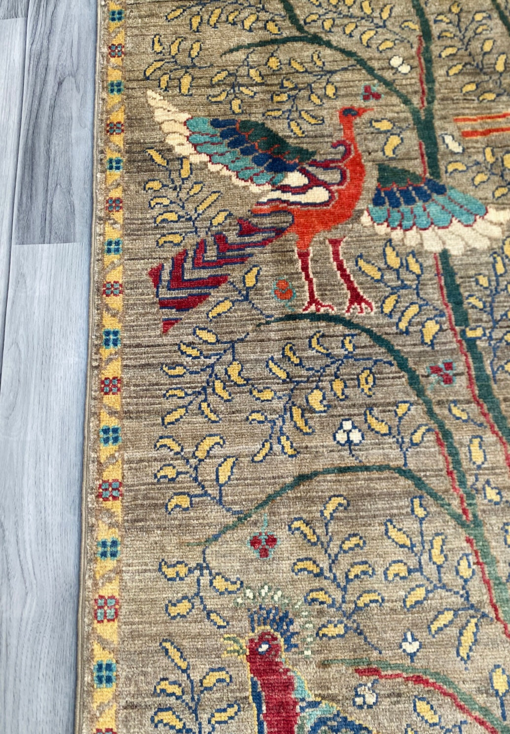 Handmade Chobi Pictorial Wool Rug  ( 148 CM x 98 CM ) SK#1364