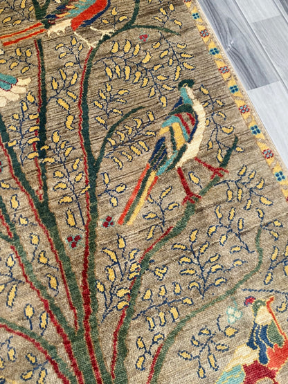 Handmade Chobi Pictorial Wool Rug  ( 148 CM x 98 CM ) SK#1364