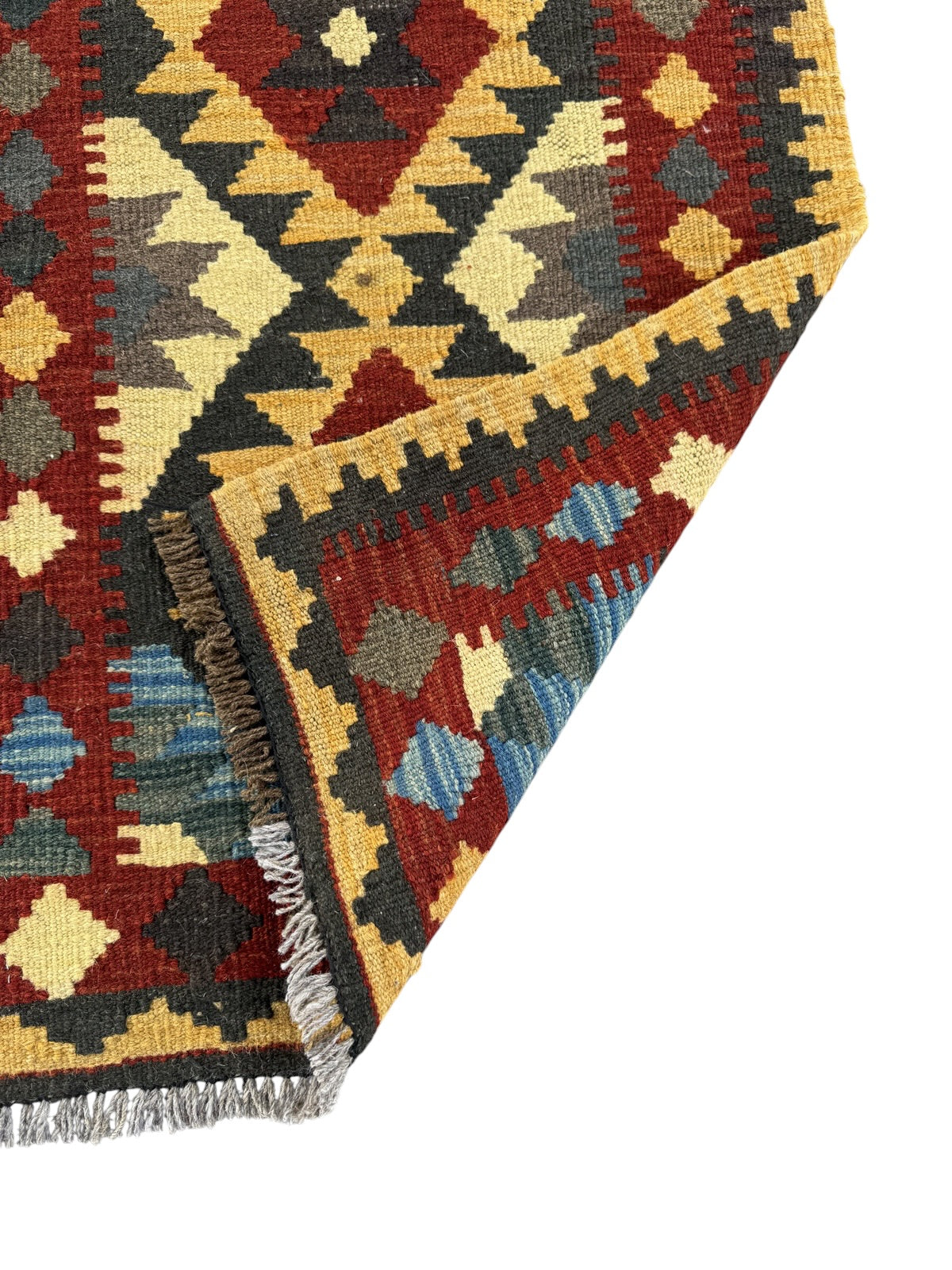 Handmade Afghan Kilim Rug 91 CM x 62 CM Sk#1471