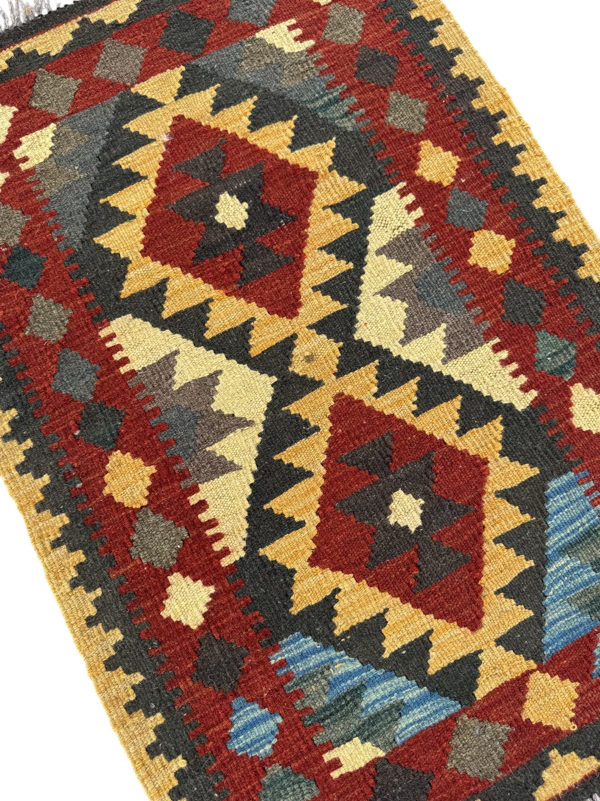 Handmade Afghan Kilim Rug 91 CM x 62 CM Sk#1471