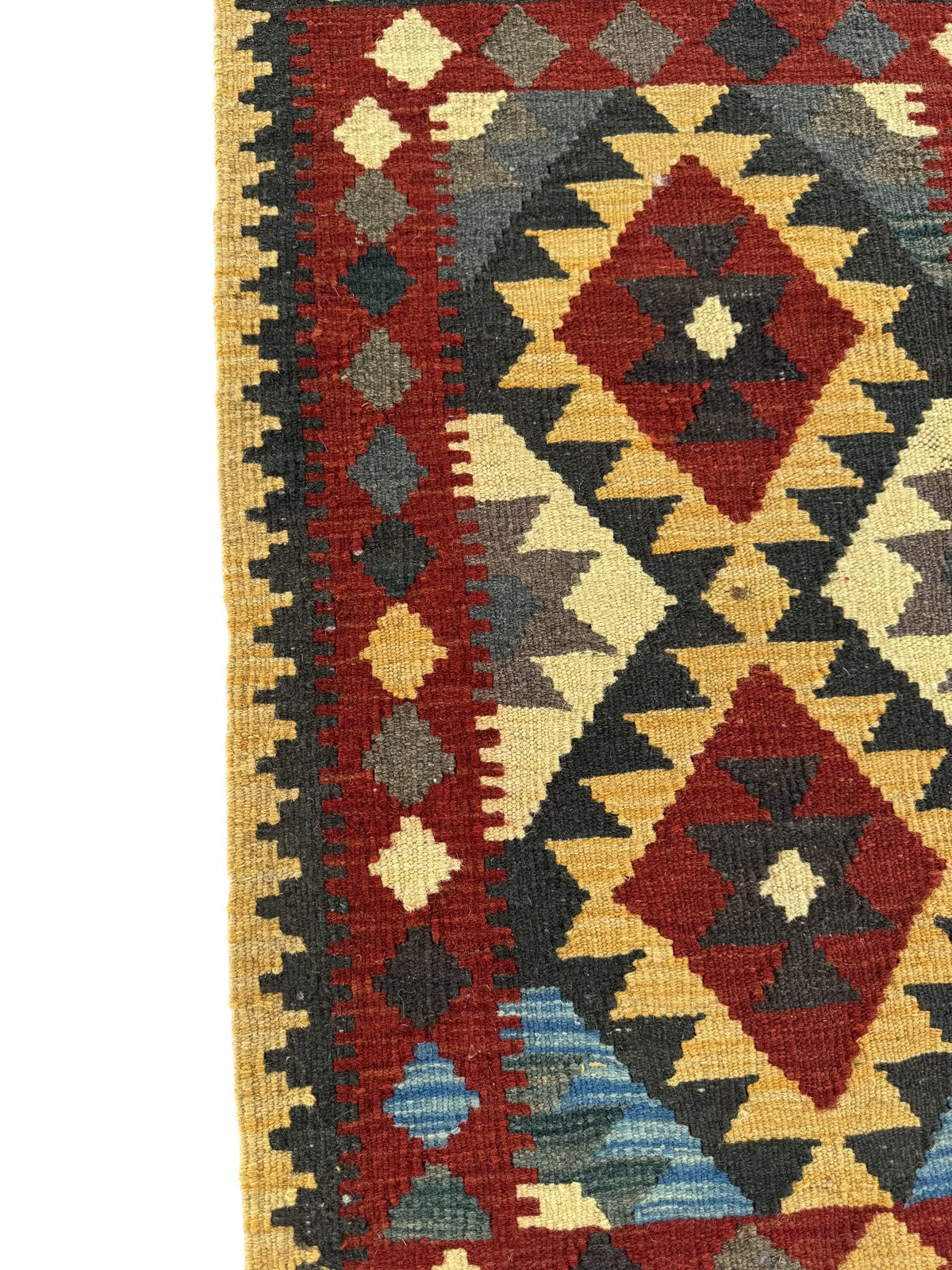 Handmade Afghan Kilim Rug 91 CM x 62 CM Sk#1471