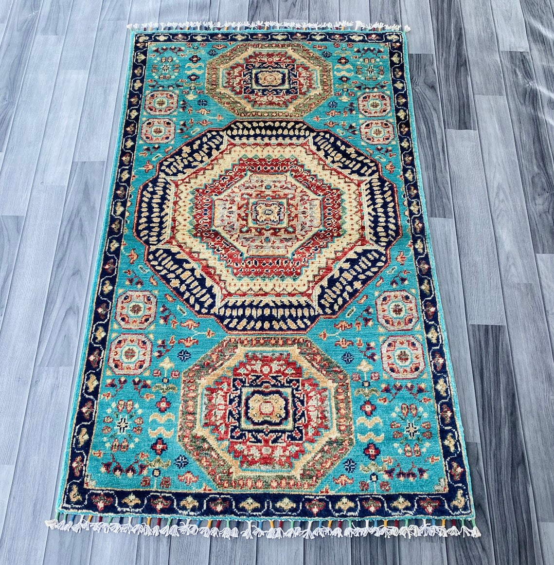 Handmade Fine Quality Chobi Wool Rug  ( 147 CM x 87 CM ) SS#58