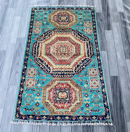 Handmade Fine Quality Chobi Wool Rug  ( 147 CM x 87 CM ) SS#58
