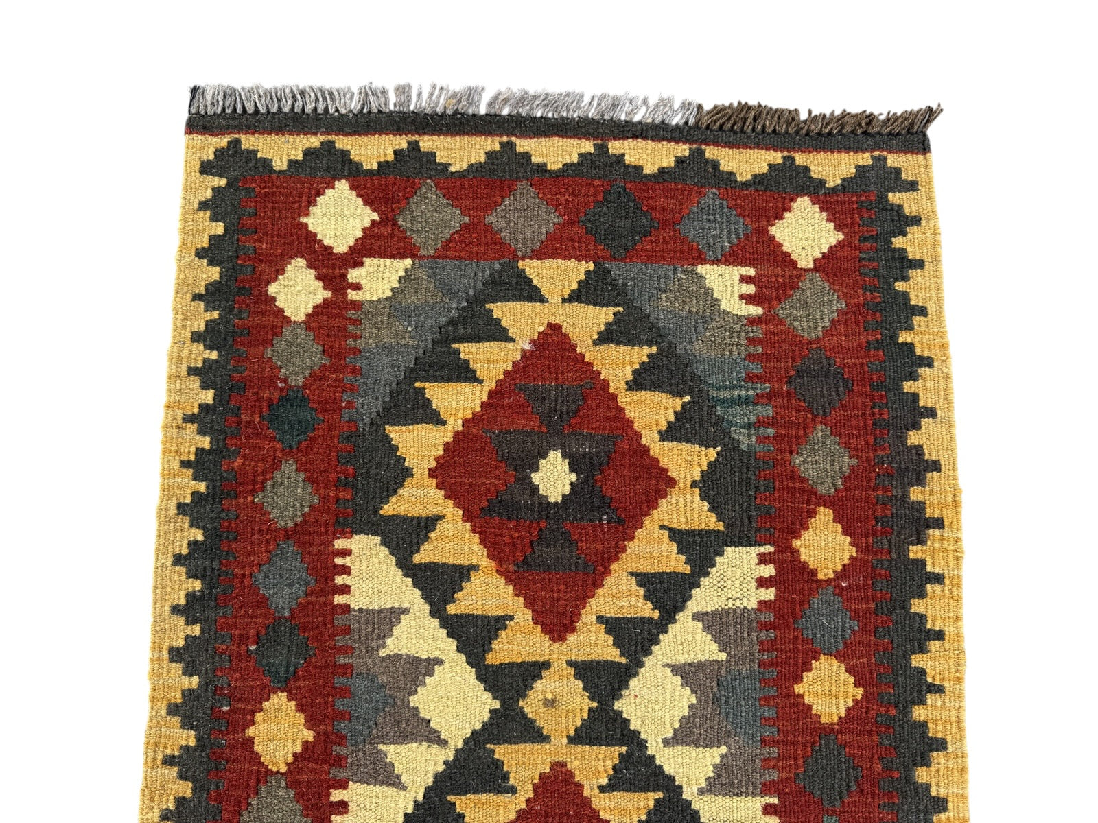 Handmade Afghan Kilim Rug 91 CM x 62 CM Sk#1471