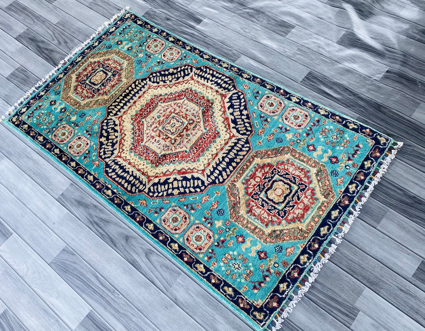 Handmade Fine Quality Chobi Wool Rug  ( 147 CM x 87 CM ) SS#58
