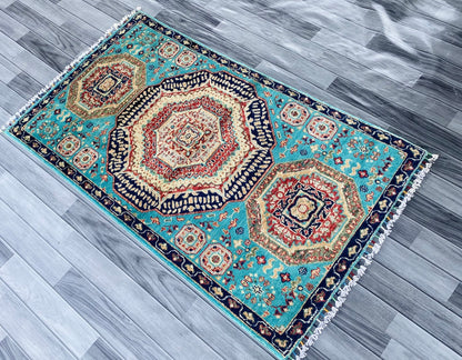 Handmade Fine Quality Chobi Wool Rug  ( 147 CM x 87 CM ) SS#58