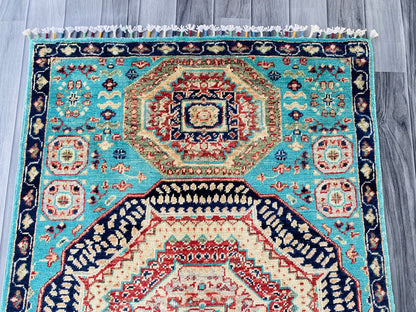 Handmade Fine Quality Chobi Wool Rug  ( 147 CM x 87 CM ) SS#58